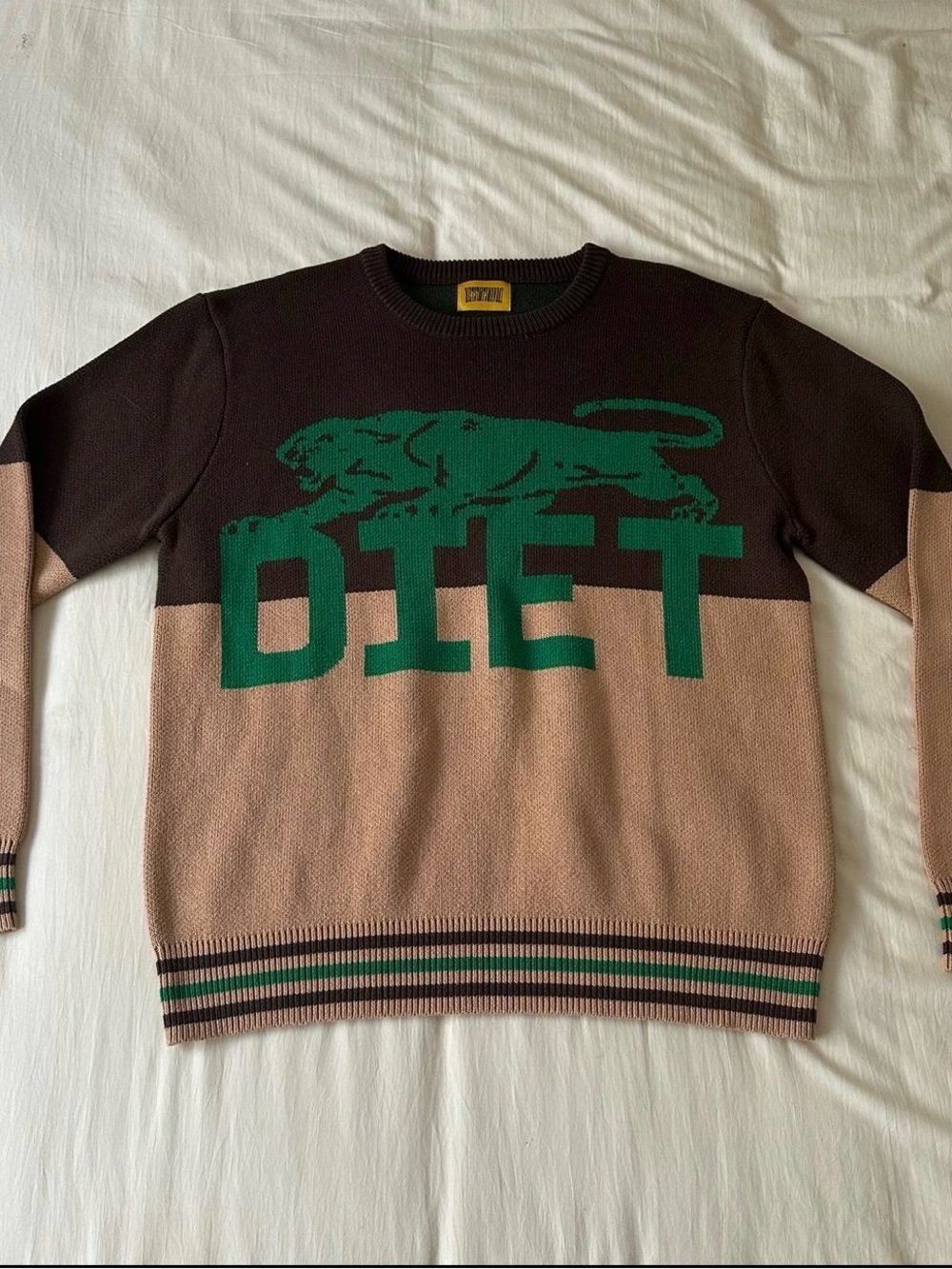 Diet Starts Monday Knit Crewneck Sweater - L